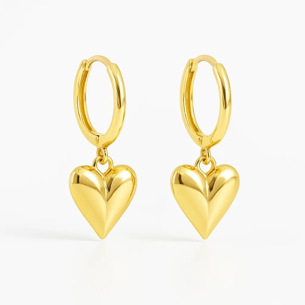 Coração de Mãe – Argola Dourada com Amor em Cada Detalhe