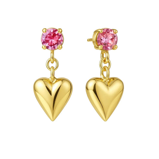 Presente do Meu Coração – Brinco com Coração e Zircônia