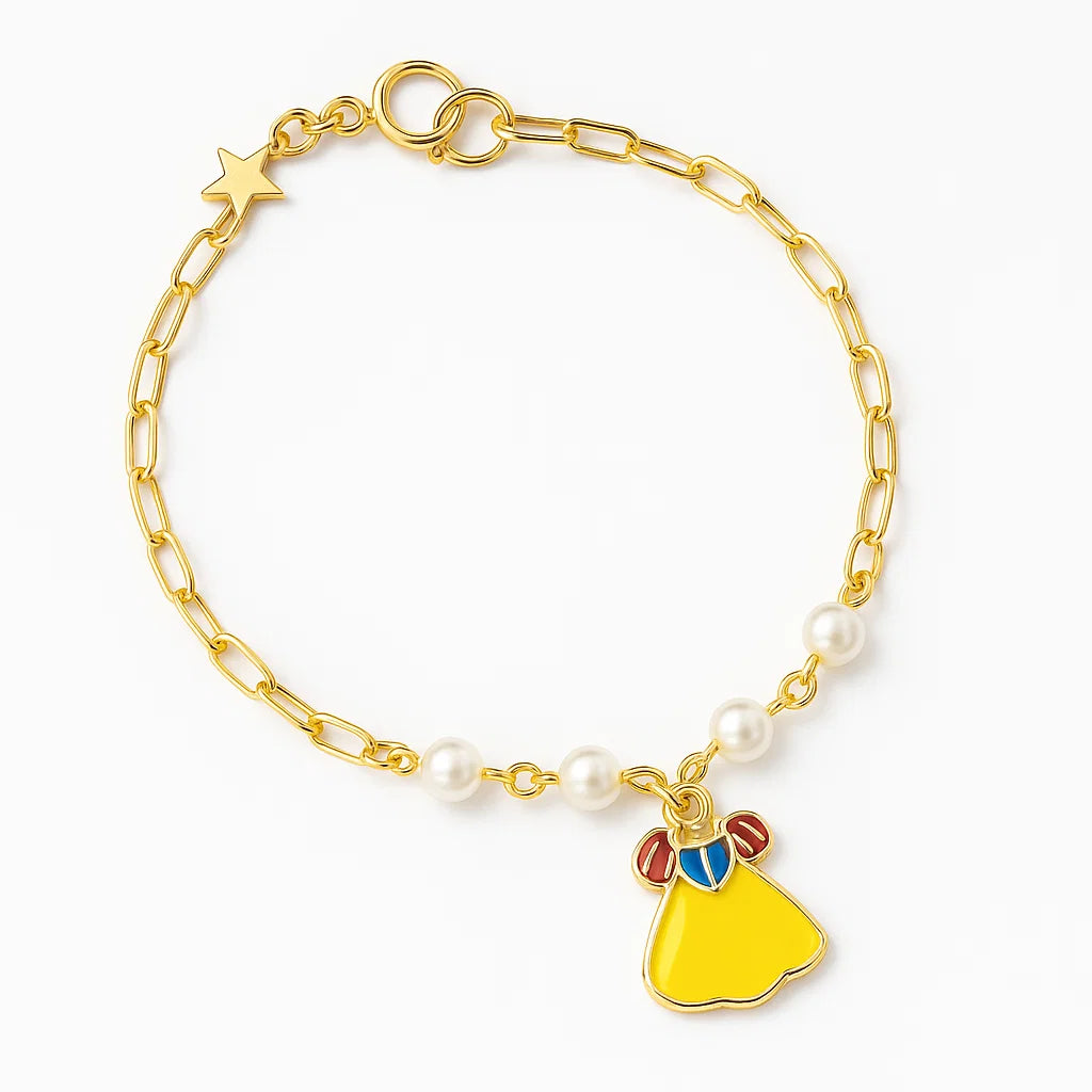 Laço Mágico – Pulseira Banhada a Ouro com Inspiração Encantada